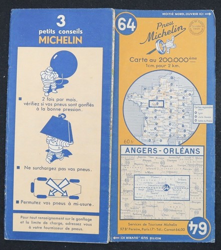 Carte michelin angers - 64,