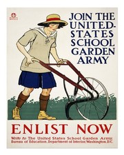 Affiche ancienne école jardin