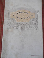 PROGRAMME DE THÉÂTRE