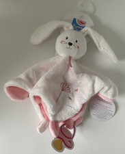 🌟Doudou plat Mouchoir Rose