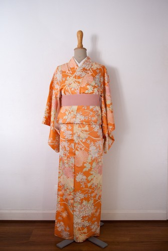 Kimono japonais komon soie - kimono,