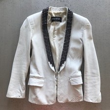 Belle veste en cuir BALMAIN T 36