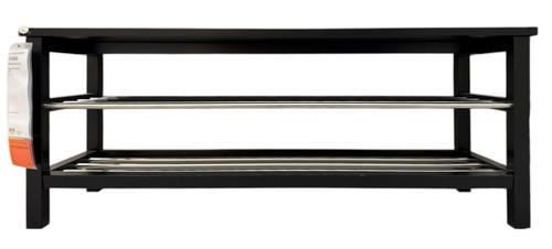 New ikea tjusig black bench - new,