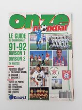 MAGAZINE ONZE MONDIAL Guide du championnat 1991-1992 Divisions 1&2 + Poster