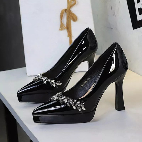éscarpins noir talon cm - noir,