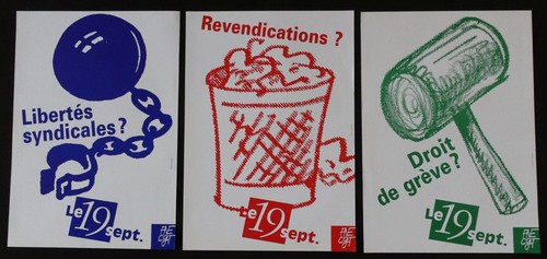 Affiches cgt droit grève - de,