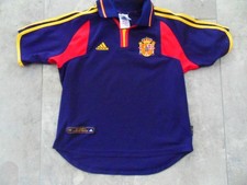 MAILLOT ADIDAS EQUIPMENT EQUIPE D'ESPAGNE DE FOOTBALL VINTAGE SAISON 2000