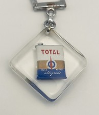 PORTE CLÉ - BOURBON - Bidon TOTAL - Automobile / Garage Vintage / Keychain 60s 
