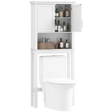 Meuble WC Kleankin dessus toilette - Rangement salle de bain - 71x20,5x165cm