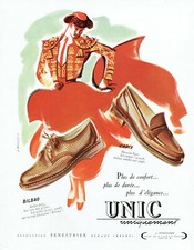 publicité Advertising 0921 1953   chaussures homme Unic Fenestrier   Hercey cadi