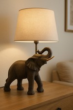 Elephant Table Lamp – Exotic Safari Deco