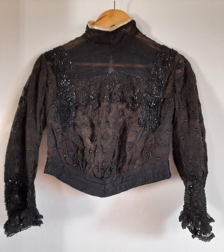 Corsage 1900 dentelle broderie - corsage,