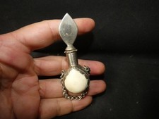 Tabatière ancienne boite a priser breloque pendentif flacon a parfum  oc74