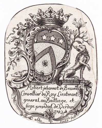 Exlibris jehannot beaumont - exlibris,
