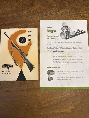 Original 1950 anschutz model - 1950's,