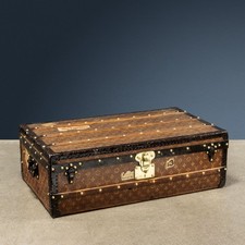 Louis Vuitton Malle Cabine Toile Jacquard Tissée France 1899-1904 Original