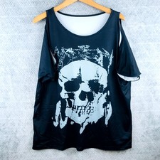 Haut Tunique Femme 2XL Noir