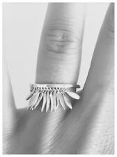 Bague pampilles Rhodié en