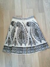 Jupe blanche Bandana coton et soie  T36 Sud Express (2306190)