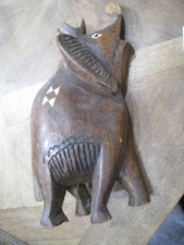 éléphant ANCIEN en bois d'ébène origine Afrique Taille 32cm _N°A76