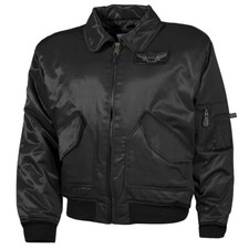 MFH Blouson style aviateur US CWU Heavy Version Homme Tactique Militaire Noir