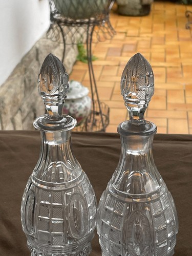 Paire carafes liqueur - de, a