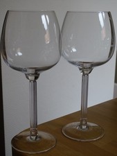 VILLEROY BOCH 2  GRANDS VERRES A EAU OU VIN CRISTAL MODELE NOBILIS ht 23 cm