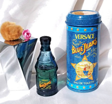 Boîte Miniature  BLU MAN VERSACE  * 7.5 ml/0.23 fl.oz *  2/3 Plein * B. métal