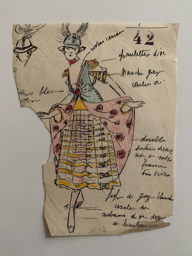 Dessin original costume - dessin,