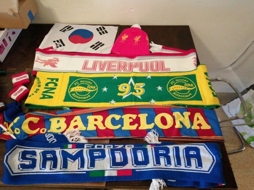 Lot écharpe bonnet football - lot,