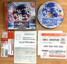 SONIC ADVENTURE 1 COMPLET BOÎTE NOTICE REG SPINE SEGA DREAMCAST NTSC JAP CIB OVP