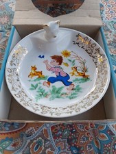 Assiette à bouillie ancienne