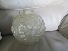ancien vase boule décor de