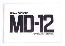 MODE D'EMPLOI NIKON MOTEUR