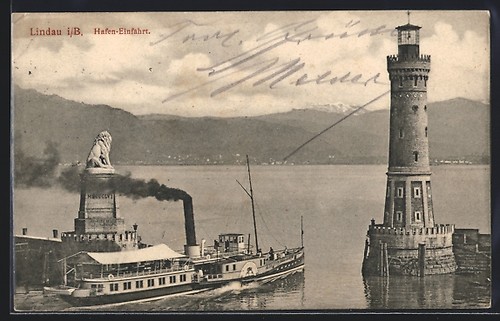 Carte postale lindau b - carte,