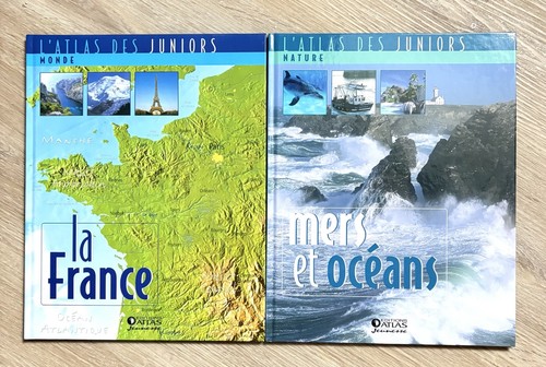 Lot livres atlas - de, des