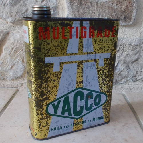 Ancien bidon huile - d'huile, yacco