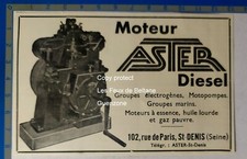 MOTEUR ASTER DIESEL MOTOPOMPES