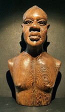 Afrique sculpture buste homme