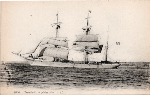 Carte postale bateau voilier - carte,