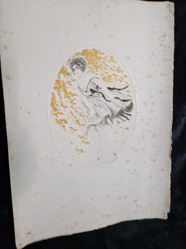 Art déco french lithograph - art,