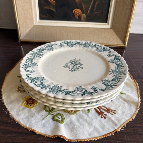 Assiettes plates faïence - 4,