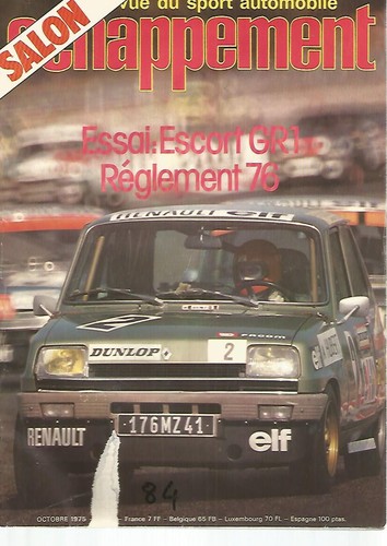 Echappement escort - n°84,