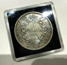 MONNAIE ANCIENNE 5F ARGENT HERCULE * 1871 A  PARIS *