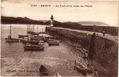 Cpa erquy port et la - -,