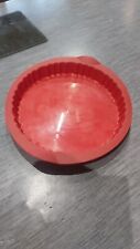 Tupperware Plat A Tarte   rouge pas utilisée Ou 1 Fois 