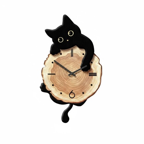 Horloge murale chat design - horloge,
