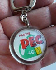 Ancien porte cle Pastic PEC 45° Apéro Pichet No Ricard, Années 60.