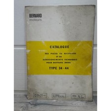 Moteur BERNARD Diesel 34-44 - Catalogue pieces detachees