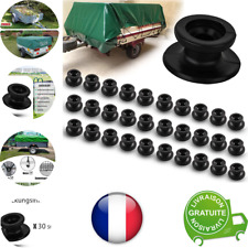 Lot de 30 Crochets de Bâche Ronds pour Remorque bâche en Plastique pour Tous.